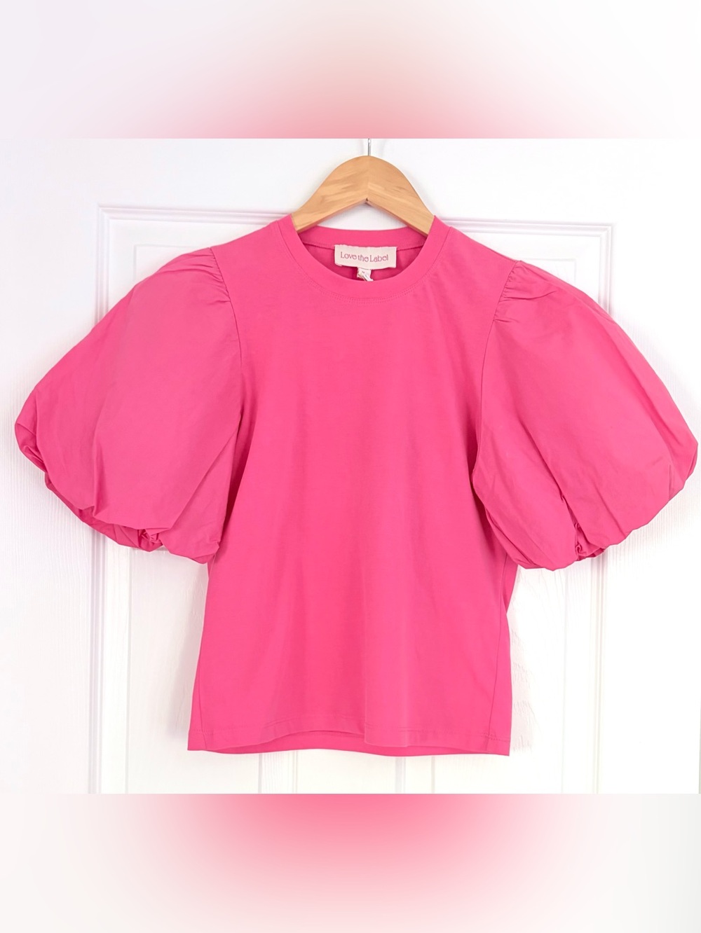 NWT Love The Label Puff Sleeve Top Size XS